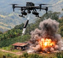 Tres soldados heridos en ataque de dron con explosivos en Jamundí