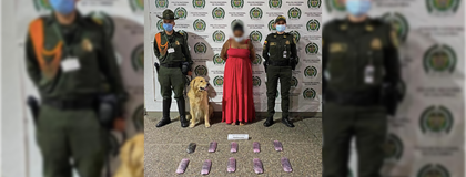 Imagen de  Mujer fue capturada en el Aeropuerto JMC por portar 2.300 gramos de marihuana