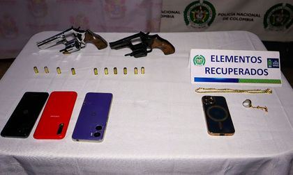 Tres motoladrones capturados en flagrancia tras asaltar a una familia en la vía Jamundí–Cali