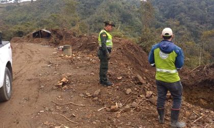 Detienen actividades de explotación minera en San Vicente