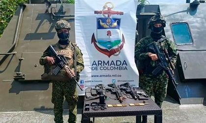 Armada asestó golpe a ilegales en el Naya