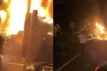 Imagen de En videos: ELN quemó dos camiones y un bus en la Troncal a la Costa. “Dejaron una bandera y un explosivo”