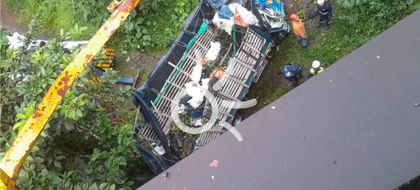 Imagen de Vehículo cayó a un abismo en el Puente Samaná, jurisdicción de San Luis: el conductor falleció