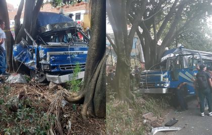 Imagen de Aparatoso accidente de tránsito en barrio Enciso de Medellín deja al menos 14 heridos