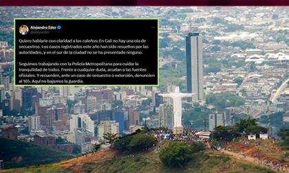 Alcalde Eder desmiente supuestos secuestros exprés en Cali