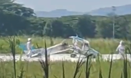 Avioneta se accidentó en Cartago ¿Qué pasó con la piloto?