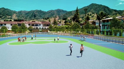 Imagen de  En El Carmen iniciaron obras de la nueva pista de patinaje; tendrá medidas reglamentarias 