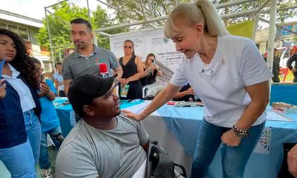 Acompañamiento a discapacitados en comuna 16 en Cali