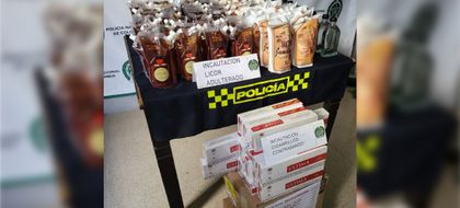 Imagen de  Autoridades incautaron licor adulterado y cigarrillos de contrabando en Medellín
