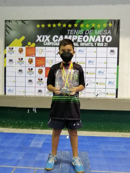 Imagen de  Emanuel Otálvaro ganó cuatro medallas de oro en el Nacional de Tenis de Mesa en Pereira