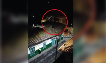 En video| Policía capturó en Rionegro a un sujeto que trataba de huir por los tejados