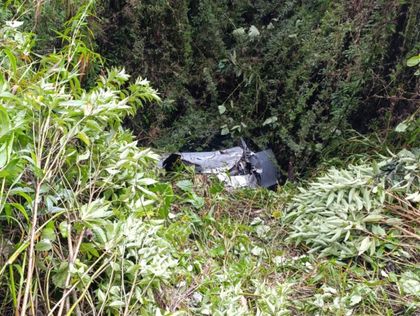 Imagen de Accidente en la vía Sonsón-Argelia: vehículo cayó por un abismo