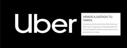 Imagen de  Uber confirmó el reembolso tras el cobro de más de $1,6 millones en un viaje desde el aeropuerto José María Córdova hacia Sabaneta