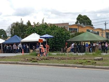 Imagen de Disputa por el espacio público en glorieta del aeropuerto de Rionegro; venteros se opusieron al desalojo