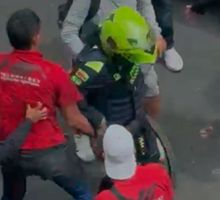 Mujer fue atacada a cuchillo en el centro de Cali, el agresor fue capturado