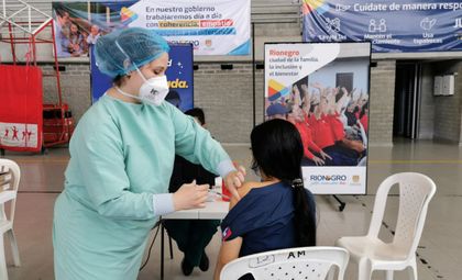 Imagen de Cierran un puesto de vacunación en Rionegro
