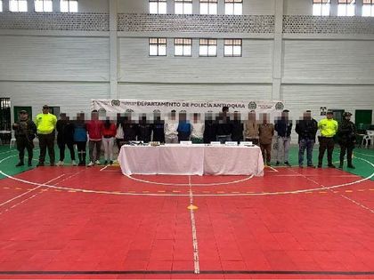 Imagen de  En Guarne fueron capturados 18 presuntos integrantes de la organización delincuencial La Oficina