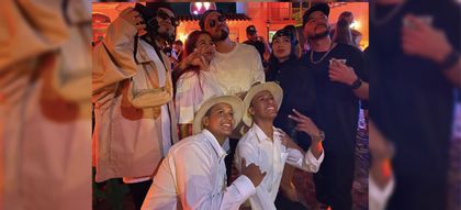 Imagen de  “La Fiera” y “Pulgarcito”, los marinillos que trovaron en el lanzamiento de nueva colección de J Balvin con Nike