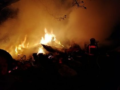 Imagen de  Incendio en un taller de Marinilla no dejó víctimas fatales