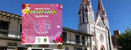 Imagen de ¡Atención! Estos son los cierres viales en las Fiestas del Toldo, las Bicicletas y las Flores en La Ceja