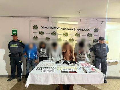 Imagen de  Capturados cinco presuntos integrantes de «El Mesa» en operativo de la SIJIN y el CTI en Marinilla