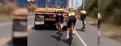 Imagen de  Polémica por imprudencia de Tom Dumoulin en las vías del Oriente Antioqueño
