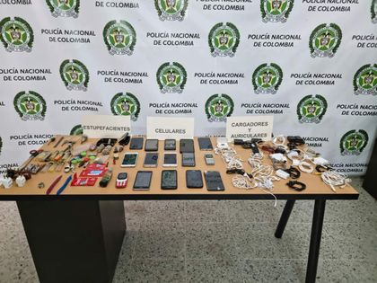 Imagen de Varios elementos fueron incautados en la estación de Policía de El Retiro