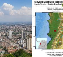 Sismo de magnitud 4,4 se sintió en Cali este jueves 27 de agosto