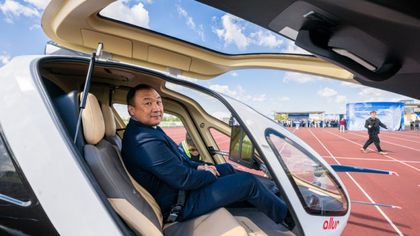 Imagen de Primer vuelo con pasajero de un dron taxi en la historia de Kazajistán