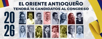 Imagen de  El Oriente antioqueño tendrá 16 candidatos al Congreso. Esta es la lista
