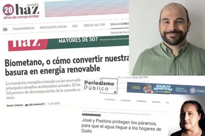 Daniel Jiménez, Premio de Periodismo sobre Medioambiente ‘Vega del Henares’