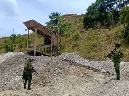 Imagen de Destruyen complejo de minería ilegal en Sonsón que generaba $1 300 millones al mes