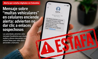 Tenga cuidado: Mensaje sobre “multas vehiculares” en celulares es una estafa