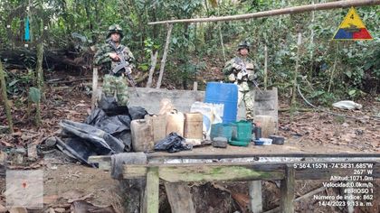 Imagen de  Ejército destruyó laboratorio para procesamiento de pasta base de coca en San Luis
