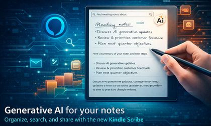 El nuevo Kindle Scribe integra IA generativa para organizar, buscar y compartir tus apuntes