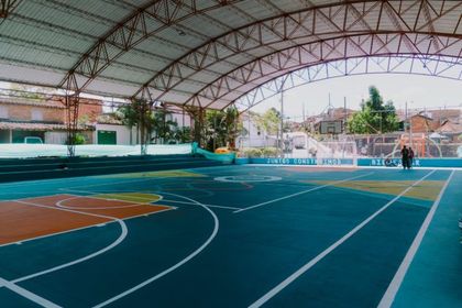 Imagen de  Rionegro renovó la placa polideportiva de Los Remansos