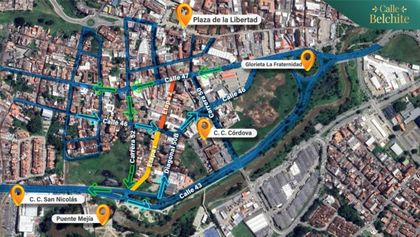 Imagen de  Calle Belchite de Rionegro tendrá cierre vial desde el 29 de julio