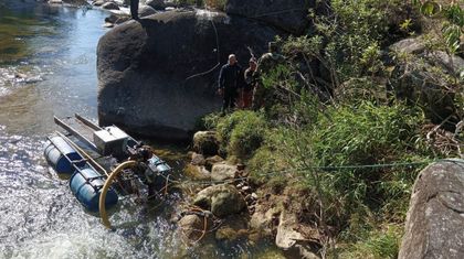 Imagen de Dos personas fueron capturadas por explotación ilícita de yacimientos mineros en Sonsón