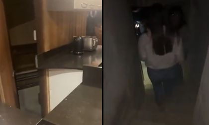 Video: Jóvenes encontraron una puerta oculta detrás de una cocina en un Airbnb