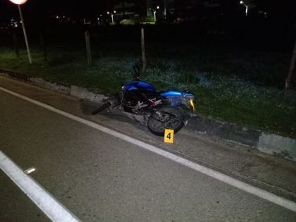 Imagen de Tras colisionar contra un poste, joven perdió la vida en La Ceja