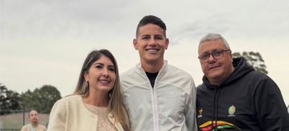 Imagen de El ‘10’ en La Ceja:  James Rodríguez recorrió los escenarios deportivos y compartió con jóvenes deportistas
