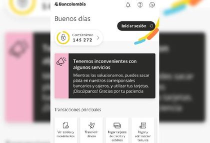 Imagen de  Aplicación de Bancolombia sigue caída: “lamentamos el tiempo que nos está tomando la solución”