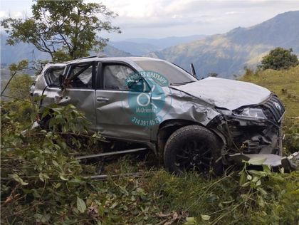 Imagen de  Cinco heridos dejó grave accidente de tránsito en el sector El Guaico, jurisdicción de Abejorral
