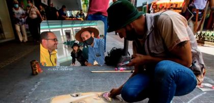 Imagen de  Fernando Tiza sí estará en el Festival de Arte Madonnari en México: Alcaldía de El Carmen lo patrocinará
