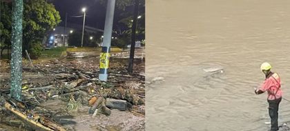 Imagen de  Creciente del río Medellín habría arrastrado a dos habitantes en situación de calle