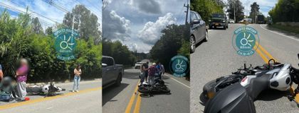 Imagen de Buscan a propietario de vehículo de alta gama que atropelló a joven en vía de Llanogrande