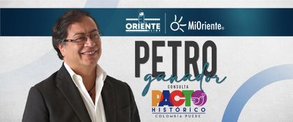 Imagen de  Gustavo Petro, ganador de la consulta por el Pacto Histórico