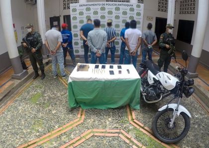 Imagen de En El Retiro capturan a integrantes del Clan del Golfo que extorsionaban en Antioquia