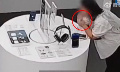 Insólito: mujer se robó un iPhone de una tienda a punta de mordiscos