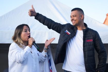Imagen de  Concejal Juan David Ruiz celebra la votación obtenida por Nataly Vélez en Rionegro